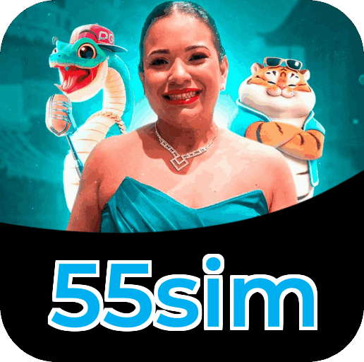 Plataforma 55sim mostrando interface moderna, jogos certificados e recursos de segurança licenciados